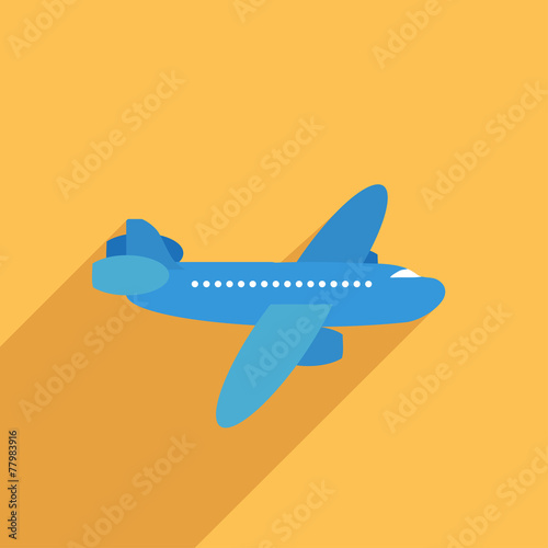 Flat Icon of airliner