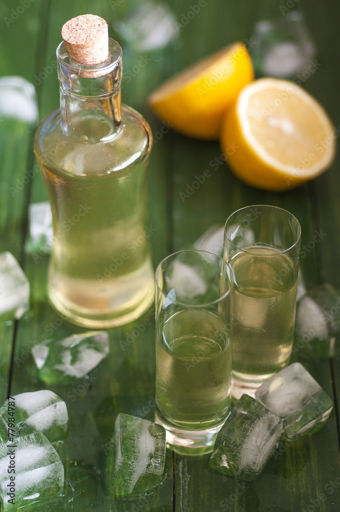 Homemade lemonchelo Homemade lemonchelo