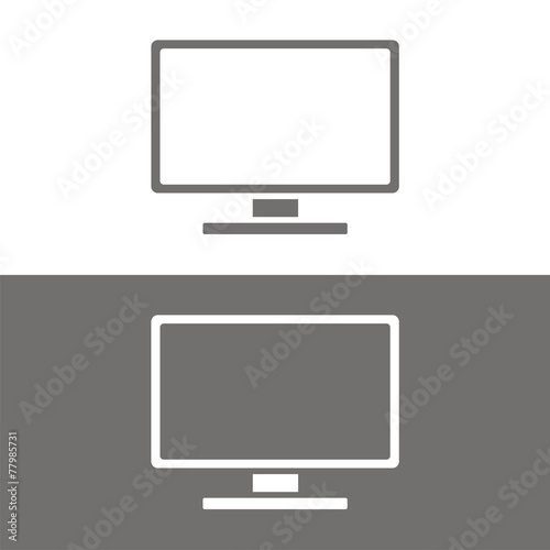 Icono monitor BN