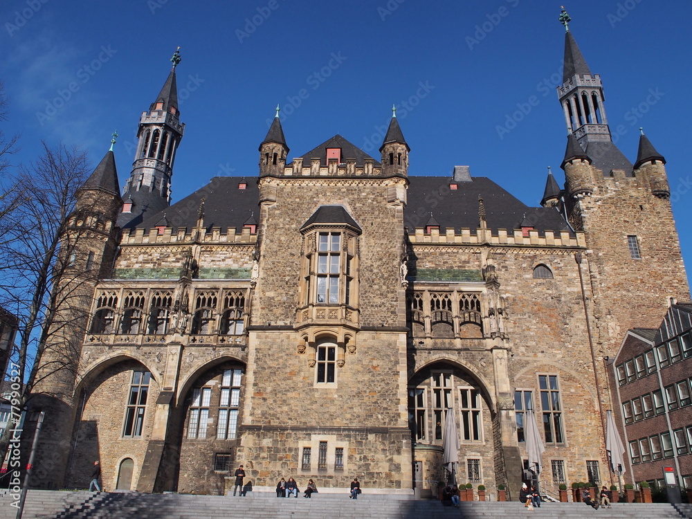 Aachen Rathaus vom Katschhof 3
