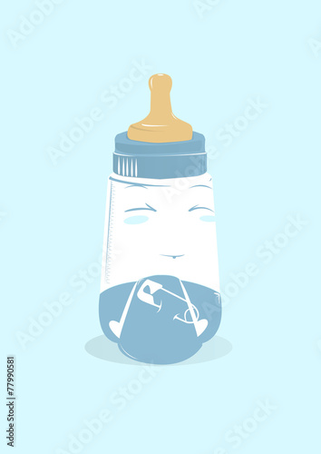 Biberon baby con pannolino