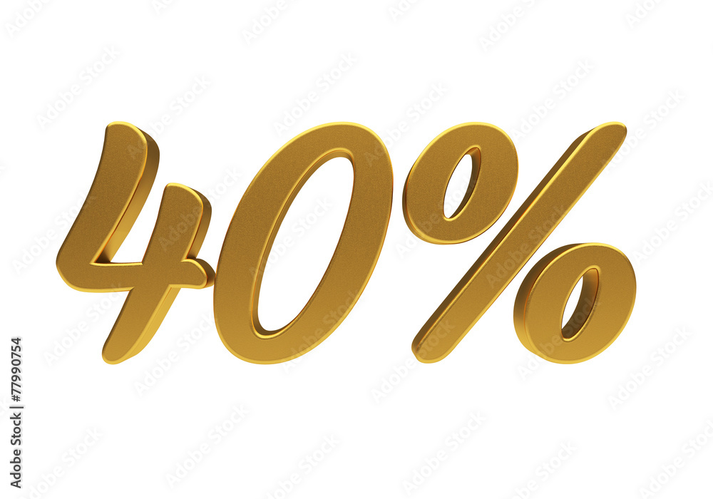 3D 40 percent isolated