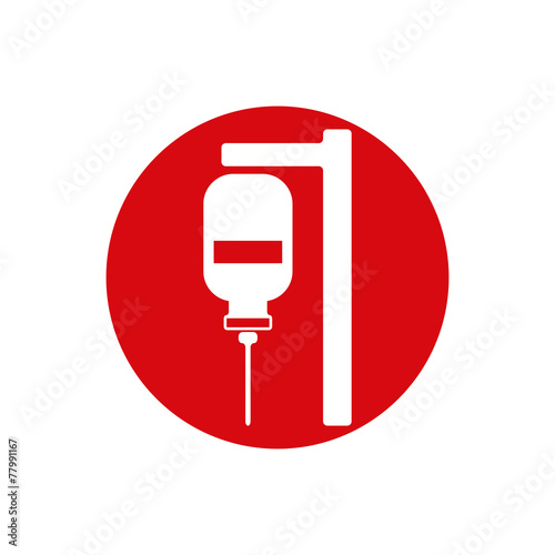 Blood transfusion vector icon isolated.