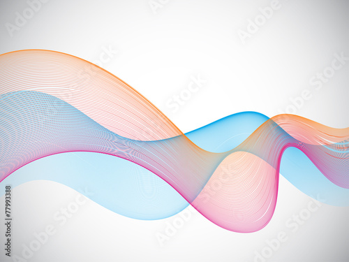 Colorful Lines on Gray Background