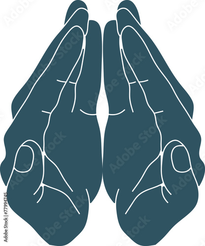 hands folded together