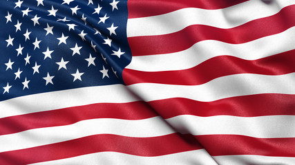 Illustration of the USA national flag