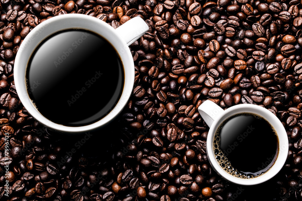 Fototapeta premium Hintergrund Kaffee Tassen