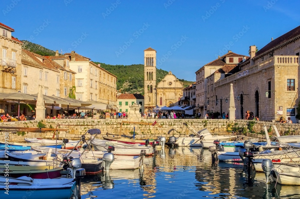 Fototapeta premium Hvar Hafen - Hvar harbour 01