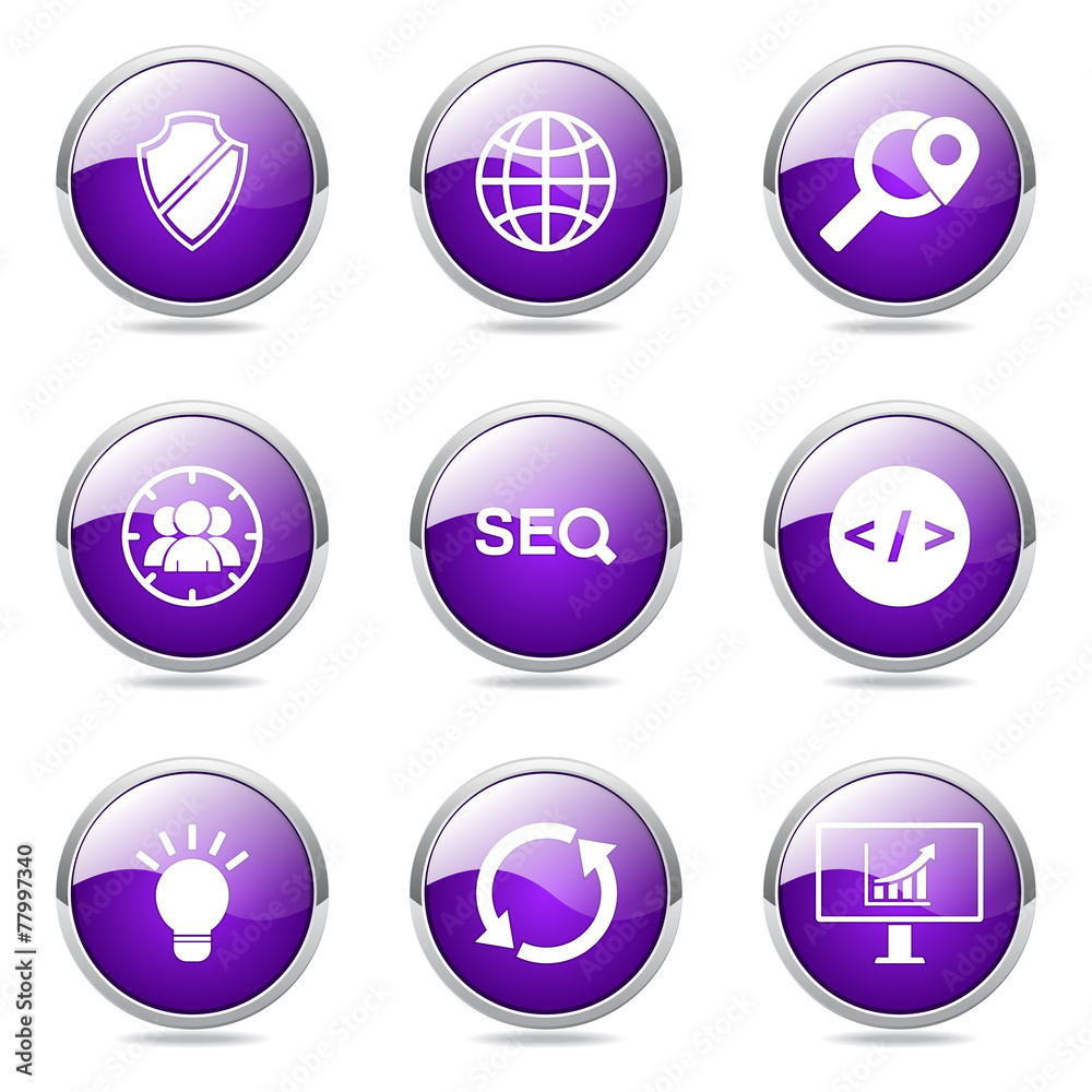 SEO Internet Sign Violet Vector Button Icon Design Set 2 SEO Internet Sign Violet Vector Button Icon Design Set 2