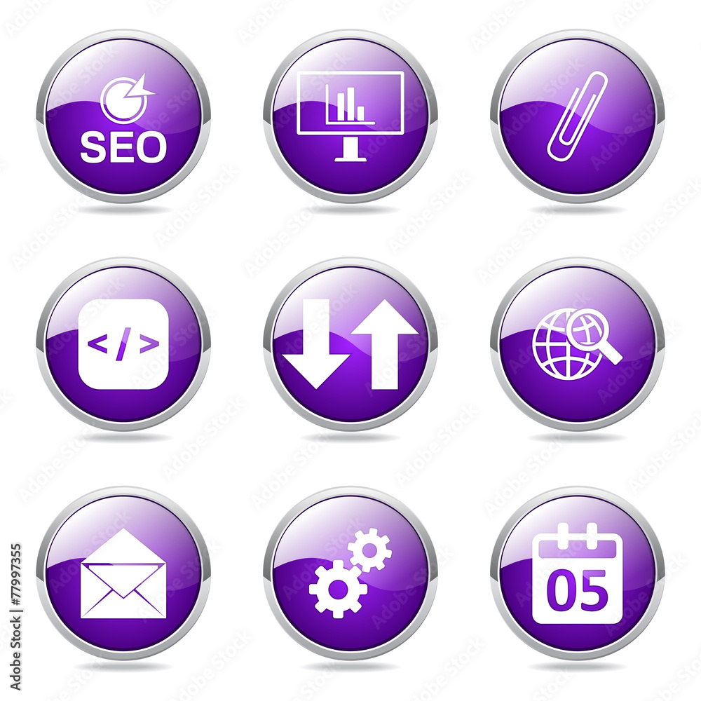 SEO Internet Sign Violet Vector Button Icon Design Set 6 SEO Internet Sign Violet Vector Button Icon Design Set 6