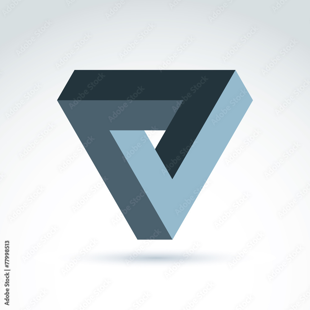 Abstract 3D symbol, vector graphic design element, icon. Abstract 3D symbol, vector graphic design element, icon.