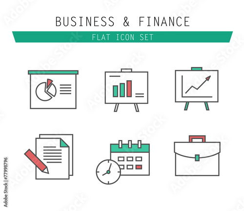 Marketing Strategy Icons. Simple glyph style icons. business and