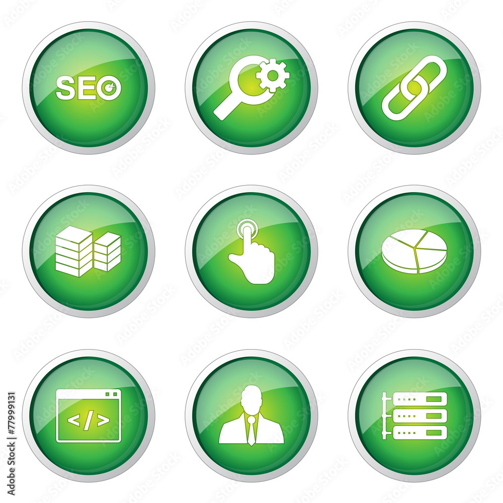 SEO Internet Sign Green Vector Button Icon Design Set 11 SEO Internet Sign Green Vector Button Icon Design Set 11