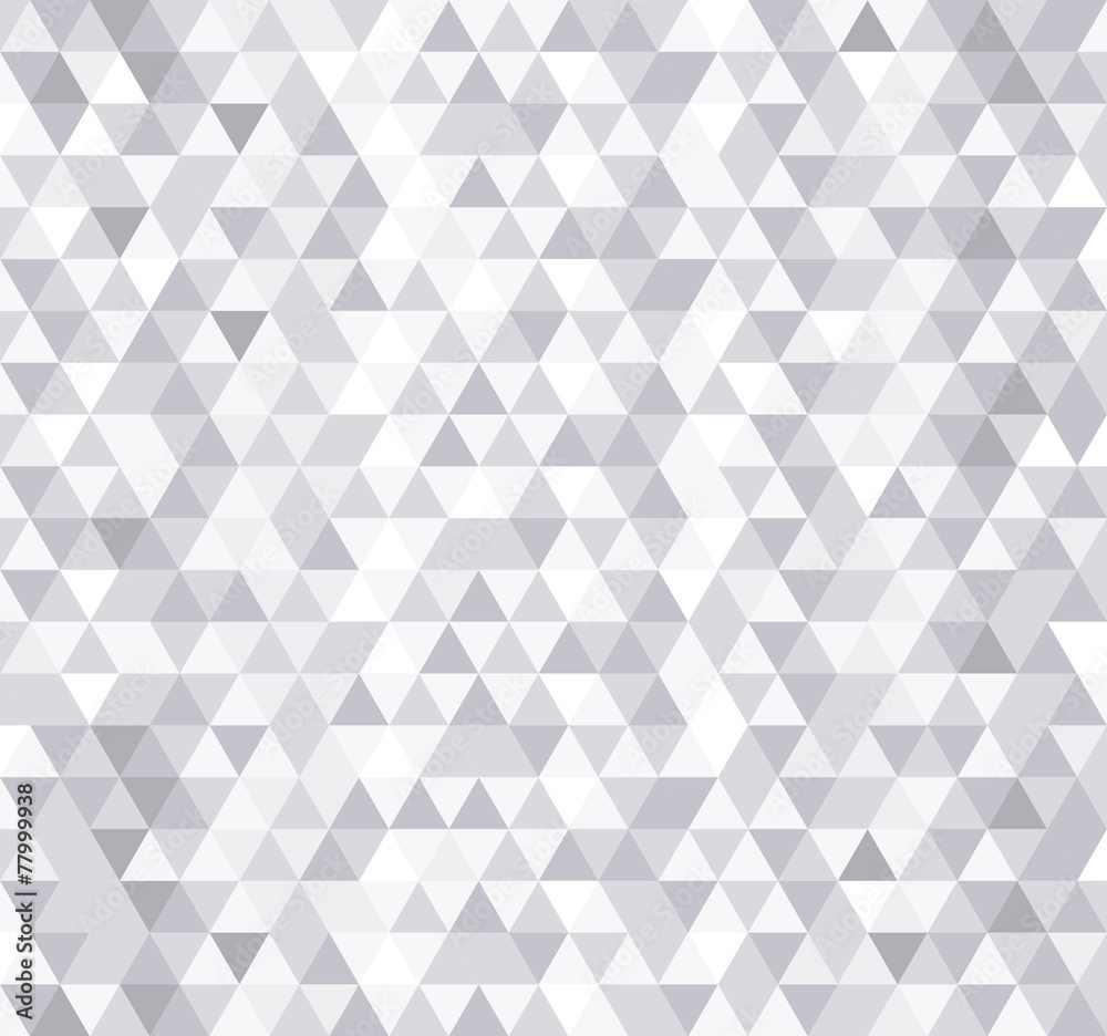 White triangle tiles seamless pattern, vector background. - obrazy, fototapety, plakaty 