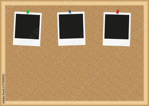 Corkboard, instant picture