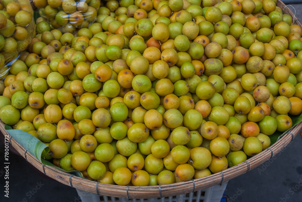 Monkey apple,Thailand market.