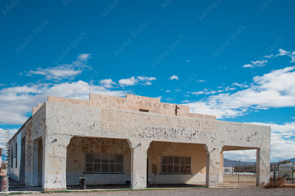 old abandoned gas station in Death valley, California