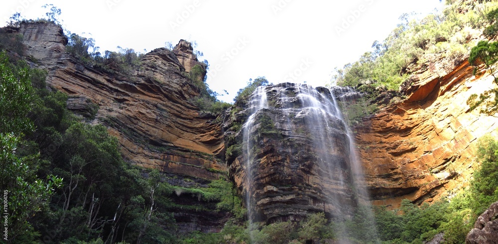 Obraz premium Wentworth Falls, Blue Mountains National Park, Sydney, Australia