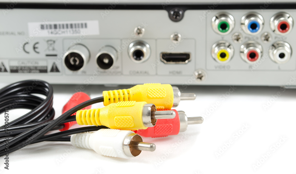 AV cable and VCR AV cable and VCR