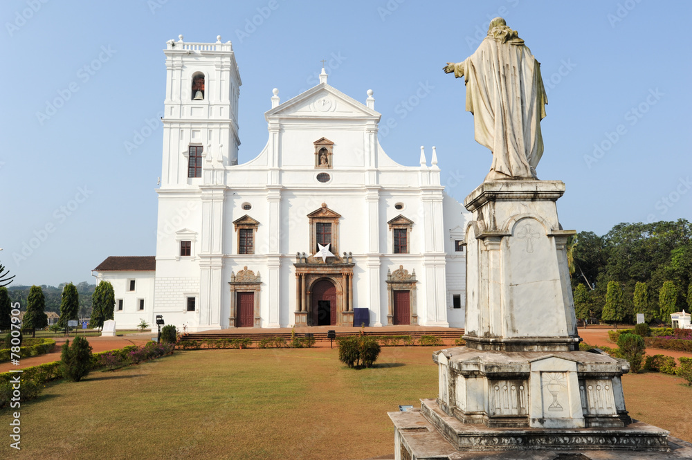 Obraz premium Se Cathedral in Old Goa , Goa