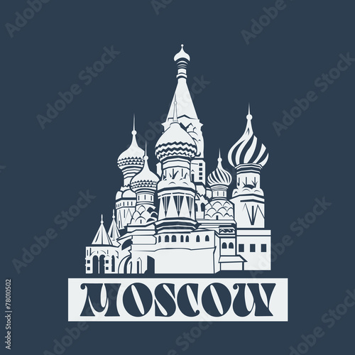 Vector Moscow Saint Basil's Cathedral
