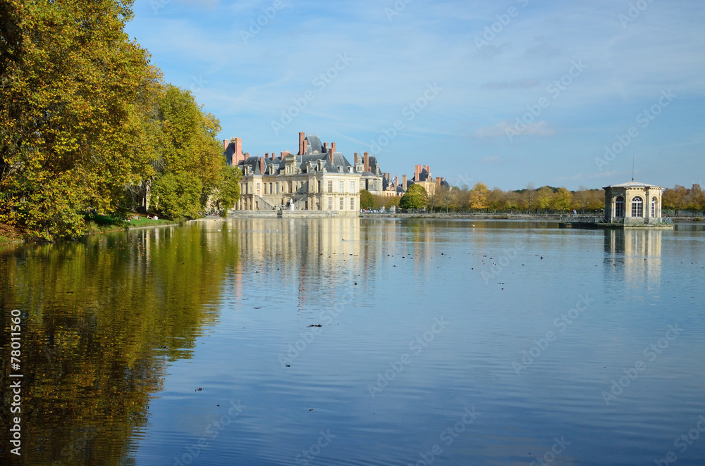 Autumn view of Fontainebleau