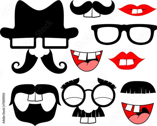 big front tooth funny party props