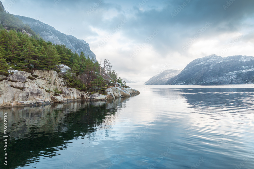 Lysefjord in Winter