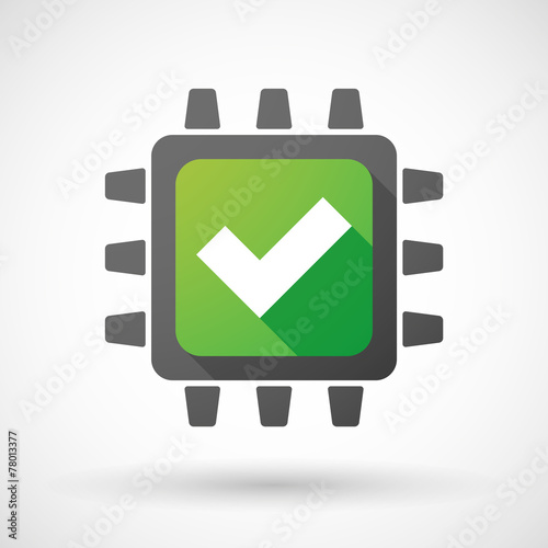CPU icon with a check mark