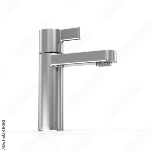 Modern Faucet isolated on white background