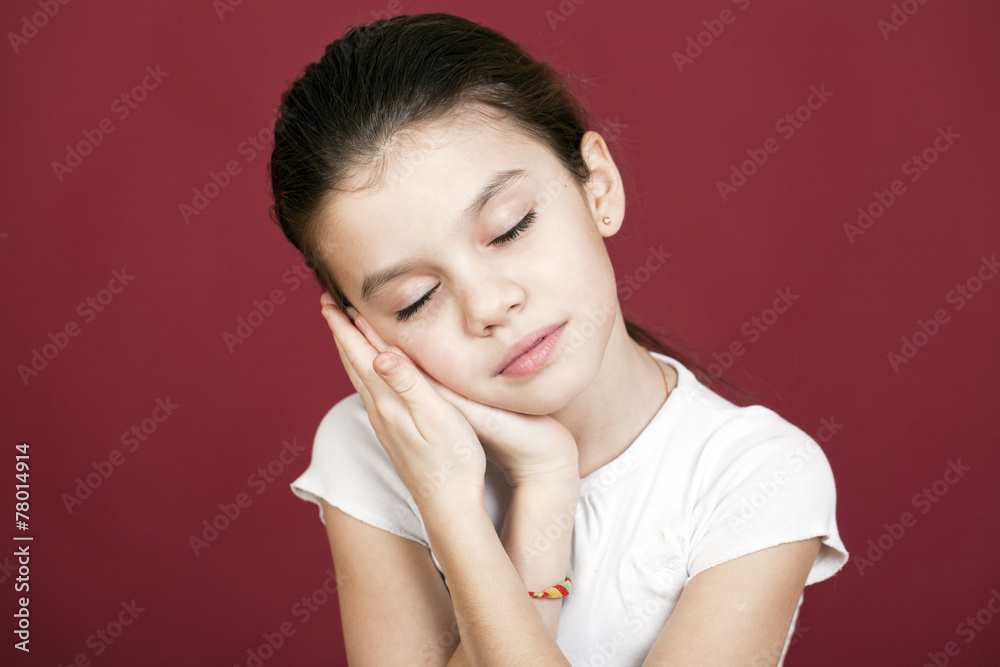 Studio portrait of a pretty little girl Studio portrait of a pretty little girl
