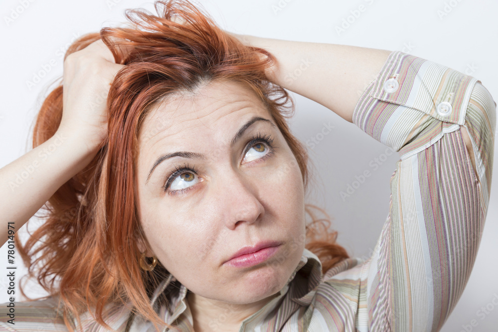 Fototapeta premium Woman thinking
