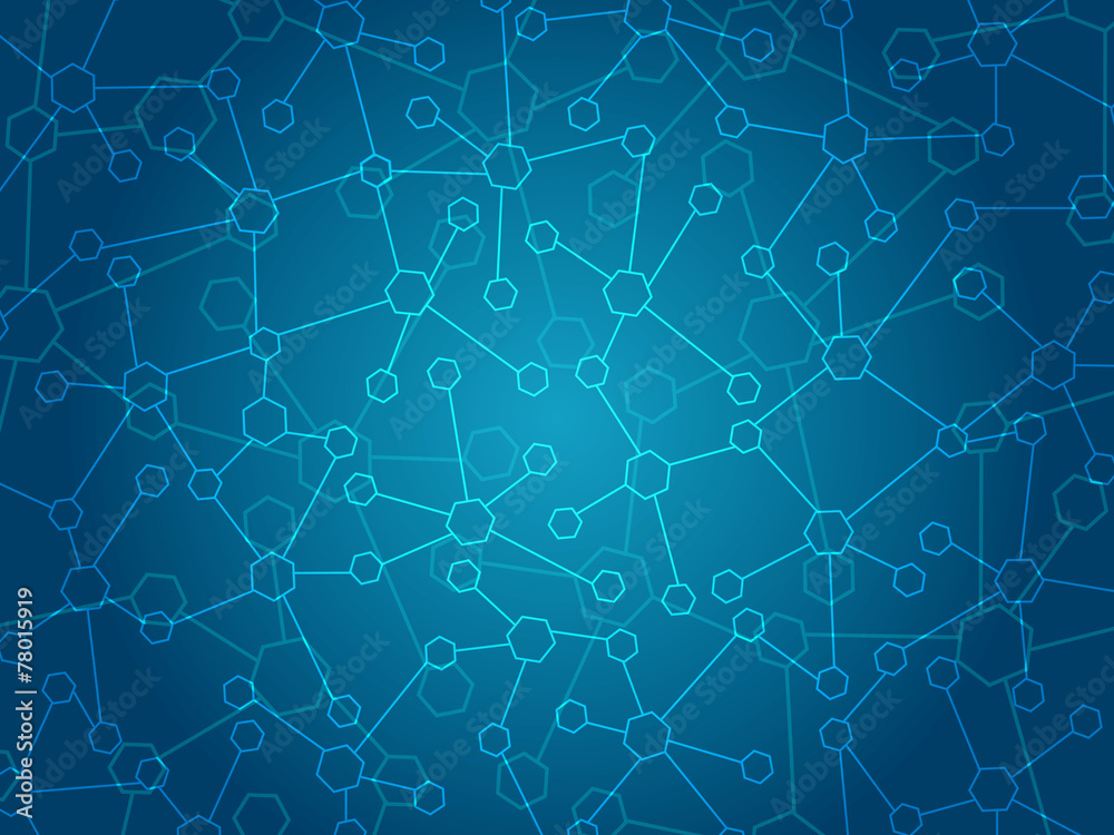 Abstract molecules medical background