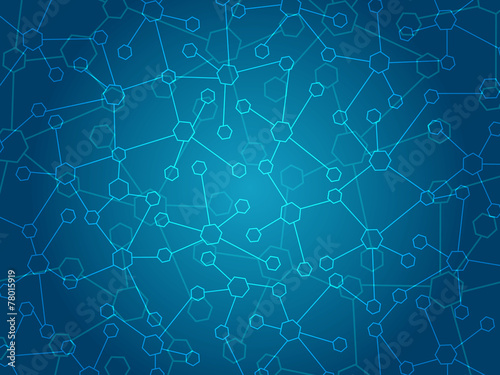Abstract molecules medical background