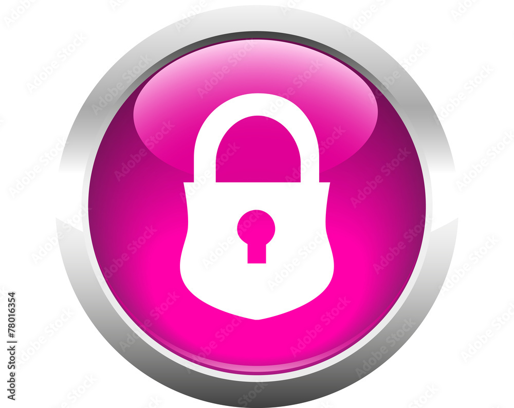 Closed lock button for web. Vector. Closed lock button for web. Vector.