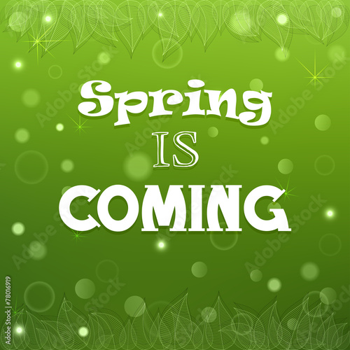 Typographical Spring Background vector
