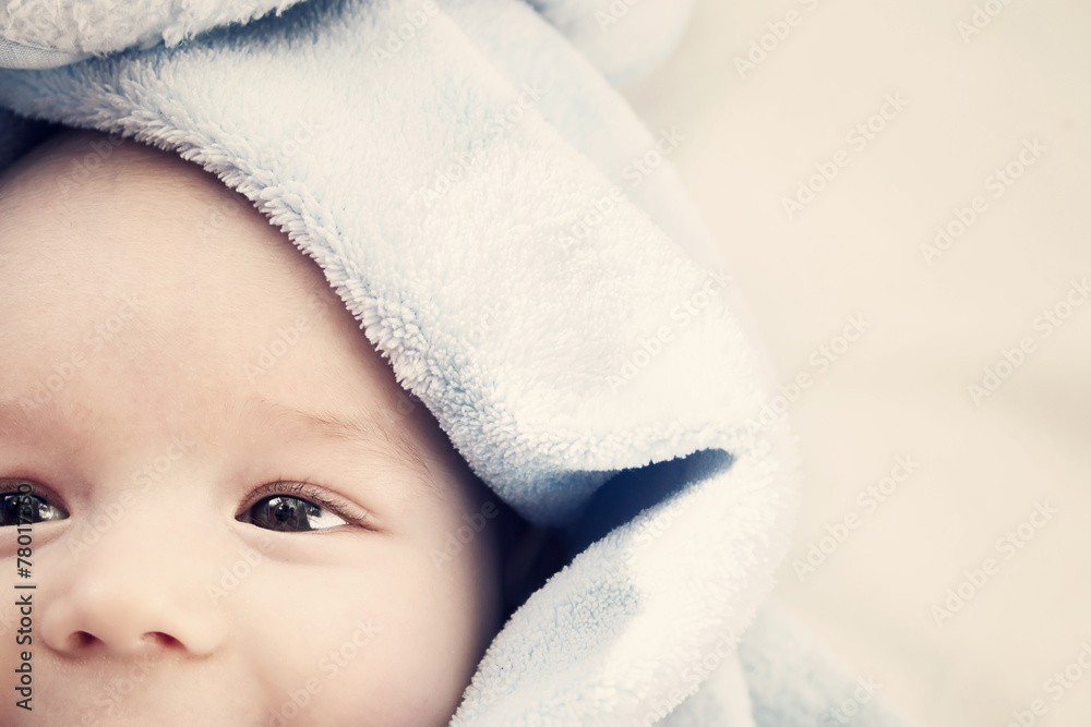 Cropped baby face Cropped baby face