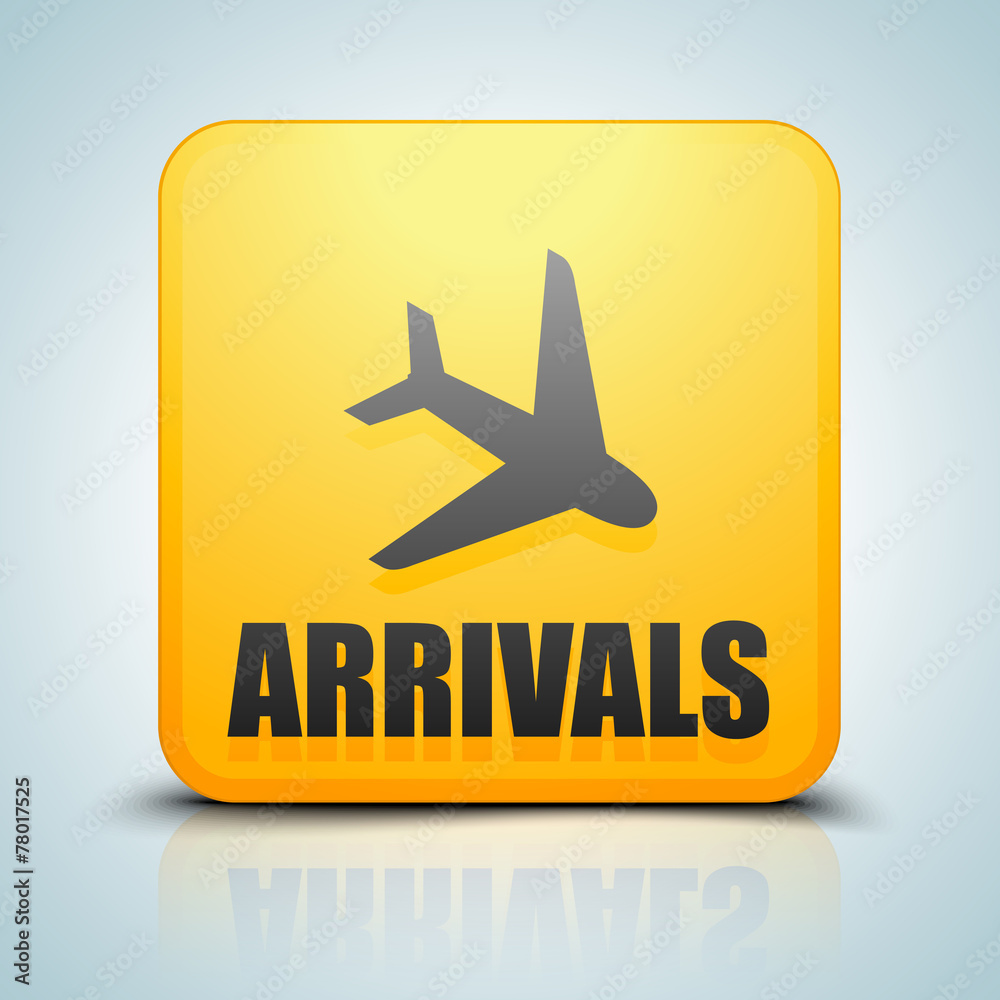 Fototapeta premium Arrivals sign