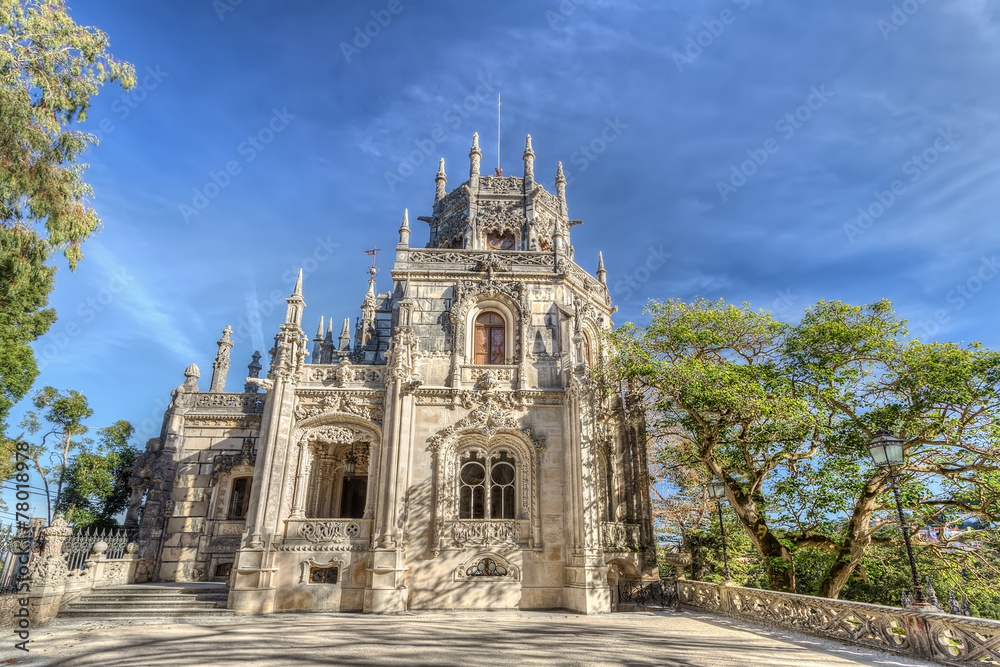 Manor Regaleira. The ancient castle in Portugal. Sintra.