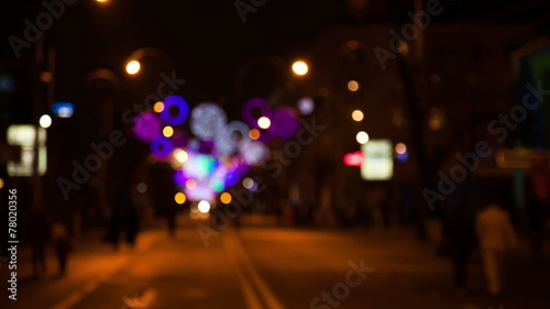 Wallpaper Mural Night lights of the city Torontodigital.ca