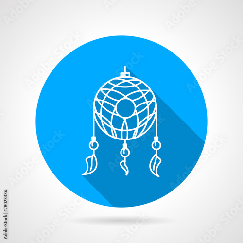 Flat vector icon for dream catcher