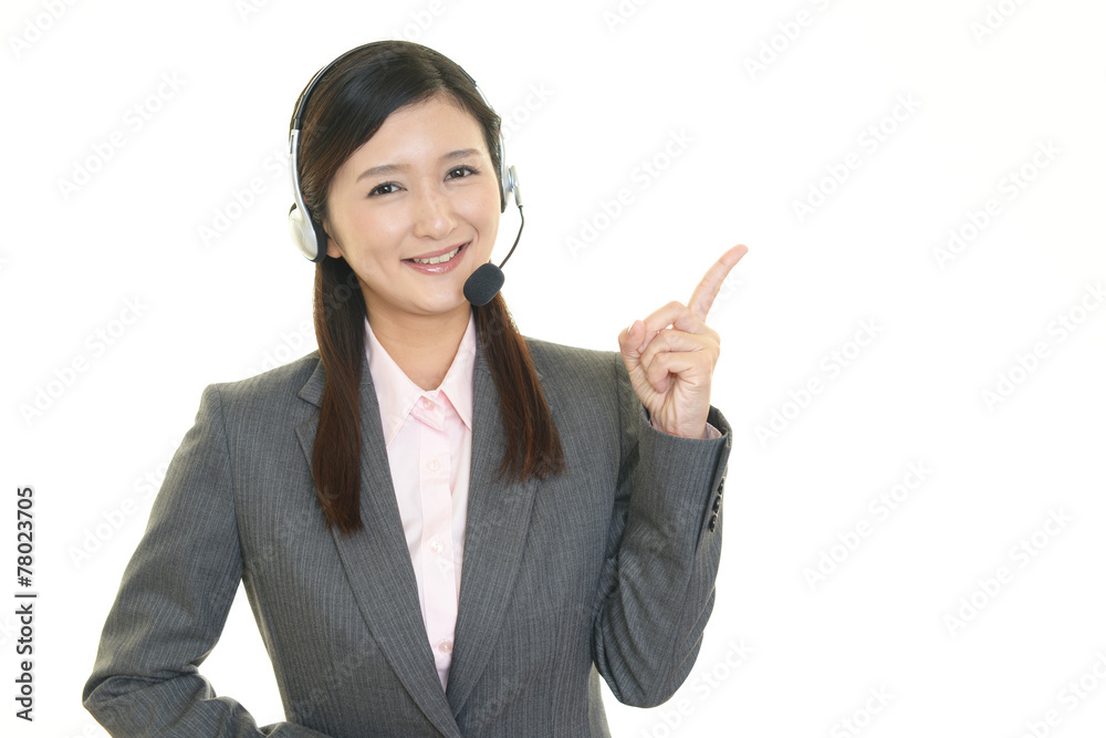笑顔のオペレーター 笑顔のオペレーター