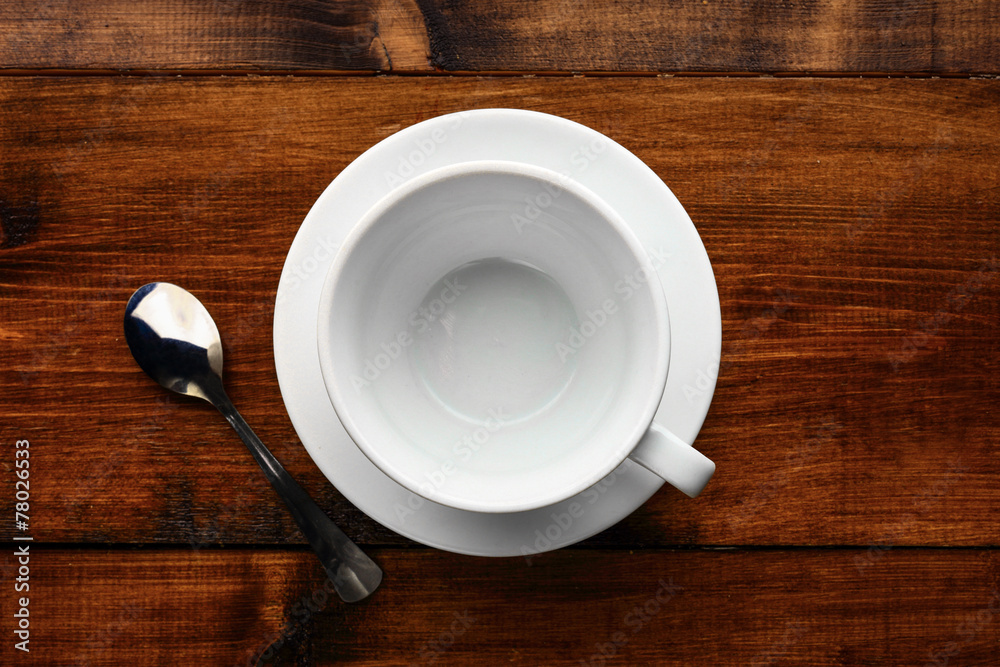 white cup in wood table white cup in wood table