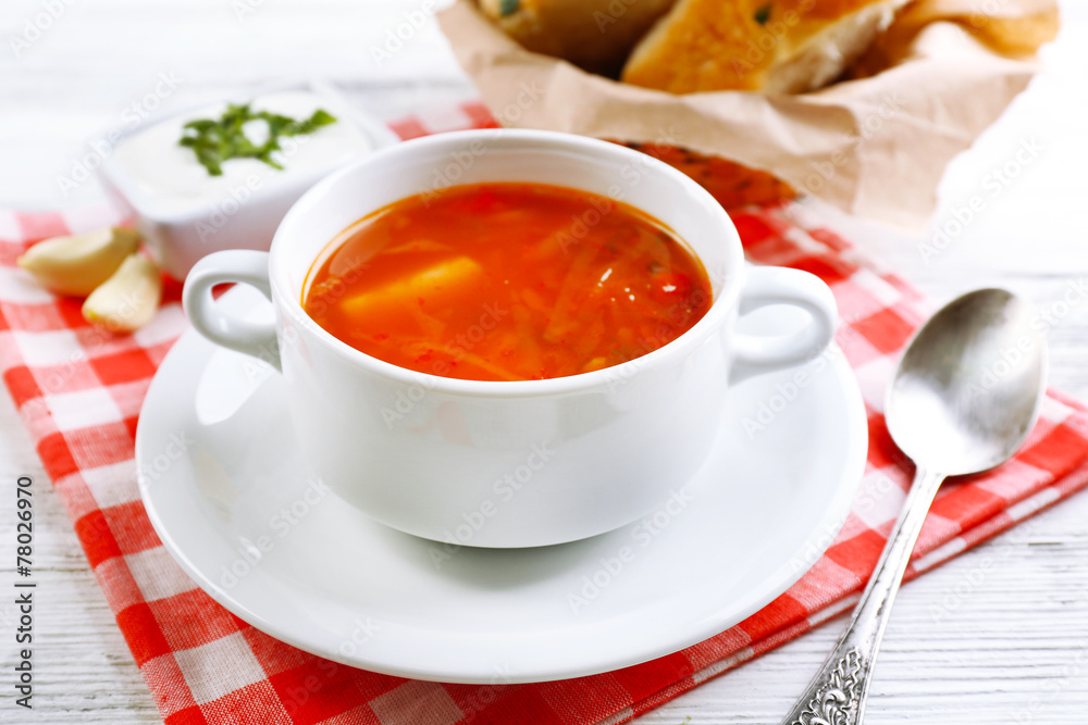 Ukrainian beetroot soup - borscht, Ukrainian beetroot soup - borscht,
