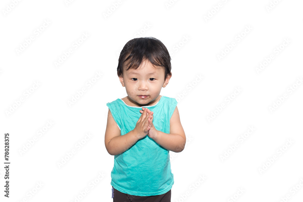 Kids are cute smile isolate on white Kids are cute smile isolate on white