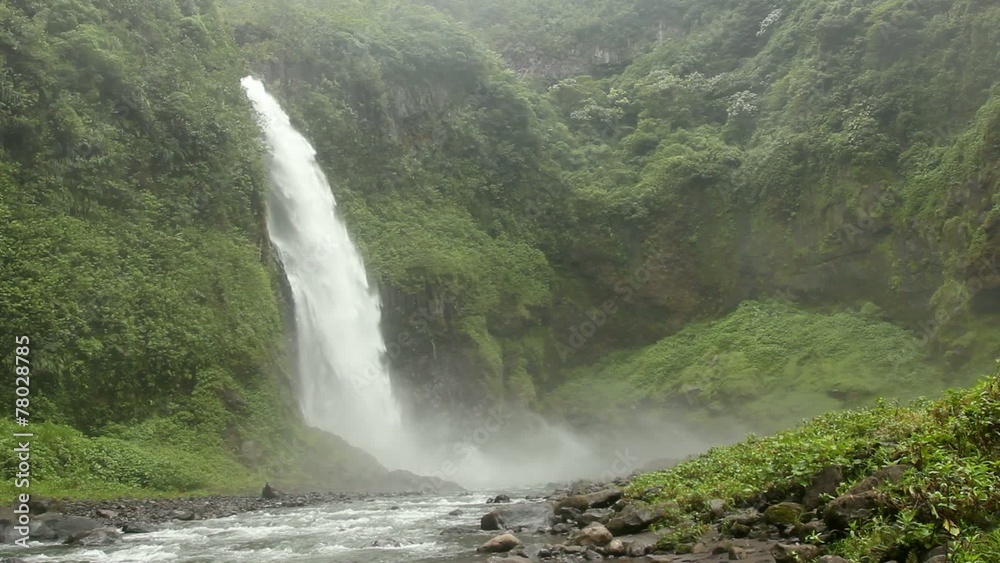 Cascada Magica, waterfall on Rio Malo, Ecuador Cascada Magica, waterfall on Rio Malo, Ecuador