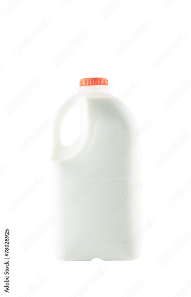 Fresh milk bottle isolated on white background Fresh milk bottle isolated on white background