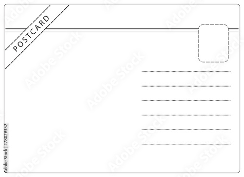Simple Postcard Vector