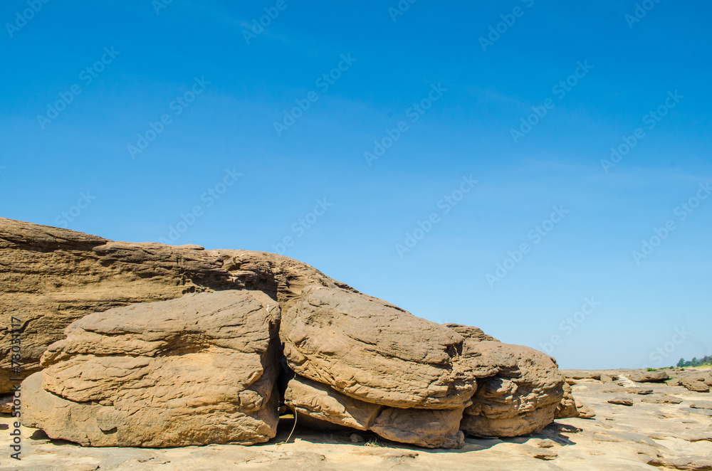 Rocks of the Sam Phan Bok in Thailand Rocks of the Sam Phan Bok in Thailand
