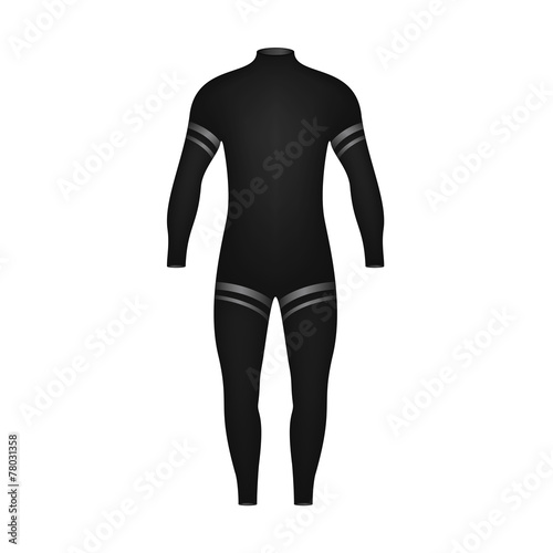 Diving suit in black design
